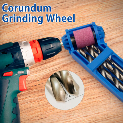 Corundum Drill Bit Sharpener Sharpening Tool Grinding Wheel 2-12.5mm Drill ◬