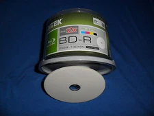 BLURAY BD-R 25GB - 12X SPEED PRINTABLE DISC - RITEK - 50 PIECES (FULL SPINDLE)