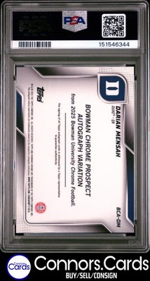 ユマサーマン　サイン　オートグラフ　8×10インチ　オートマニア　SWAU 2025 Bowman University Chrome - Chrome Prospect Autographs Darian