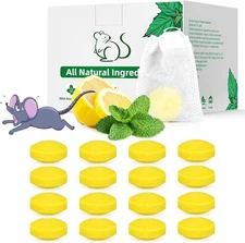 Mouse Rodent Repellent, 24 Pack Peppermint Oil for Mice Squirrel Rats Spider Pes