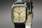 Vintage 1994 [Near Mint] SEIKO Spirit 5E31-5B50 Tank Platinum plating  Watch