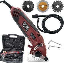 Multifunction Corded Mini Circular Saw Machine Set, 400W High Powered Cordless C