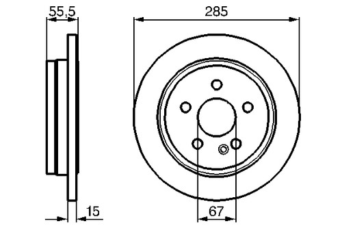 2x BRAKE DISC 0 986 478 469 FOR MERCEDES-BENZ M 111.977 2.3L 4cyl M-CLASS 2.7L - Picture 6 of 14