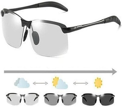 Nuevo Gafas De-sol Polarizadas Para Hombres Fotocromáticas Lentes Para Conducir