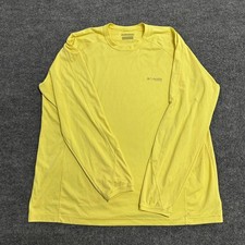 Columbia Shirt Mens Size XL Yellow PFG Termin...
