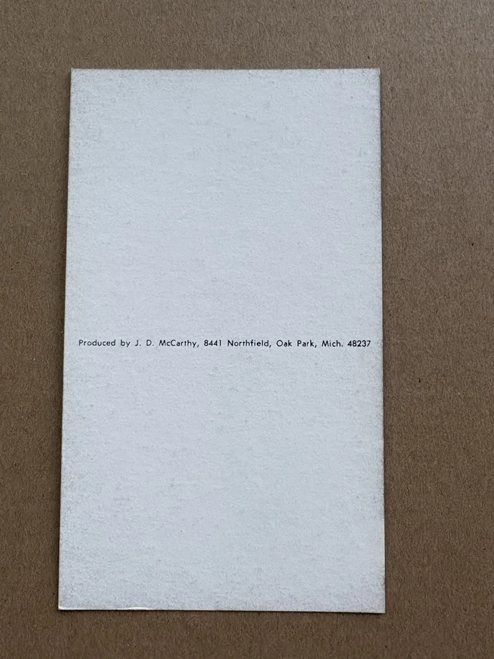 Joe DiMaggio Signed JD McCarthy Photo Postcard Autograph JSA LOA - Image 2 of 3