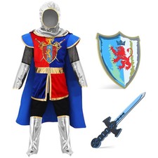 G.C Kids Knight Costume Toddler Boy Dress Up Clothes 120 5-6 Years , Blue