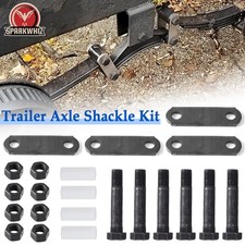 SPARKWHIZ Trailer Shackle Kit Tandem Axle Trailer Kit for Double Eye Spring US