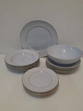 Servizio piatti Galvani ceramiche con bordo oro – 20 pezzi