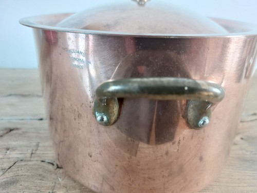 COPPER PAN MAUVIEL WILLIAMS SONOMA MADE IN FRANCE - Picture 3 of 6