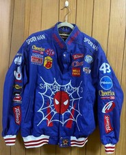 JH Design Spider-Man 3 Embroidered Stadium Jacket Marvel Fan Apparel New
