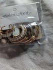 NWT Fashion Jewelry Set Of 5 Pairs Of Various Styles Gold Tone Hoop Earrings. — photo 4