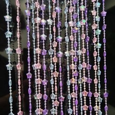 Beaded Curtain Doorways Star Acrylic Hanging Door Beads String Curtains Tasse...