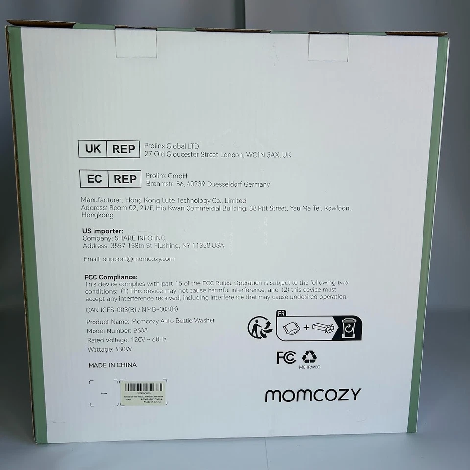 Momcozy Baby Bottle Washer Sterilizer & Dryer All in One Cleaning Auto NEW - Image 3 of 4