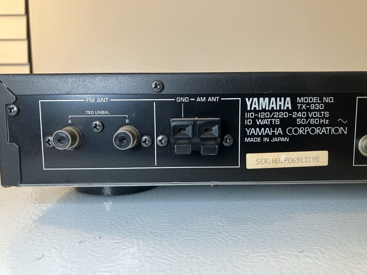 Yamaha TX-930 AM/FM Stereo Tuner Natural Sound Tested Working | eBay
