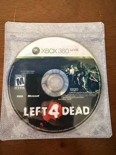 Left 4 Dead Microsoft Xbox 360 Loose Tested Authentic Free Shipping