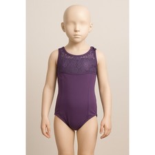 Danz In Motion Purple Lace Ballet Leotard Girls 6X/7 Dance Gymnastics