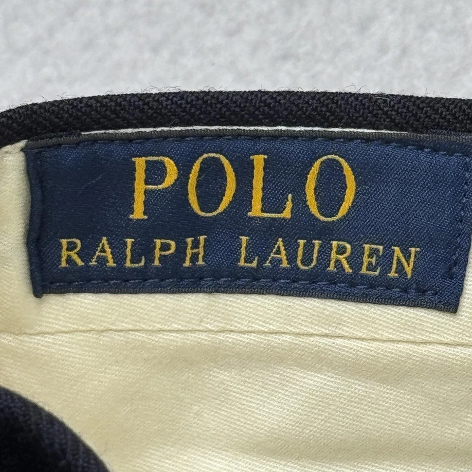 Polo Ralph Lauren Pantalones Para Hombres 28 Verde Azul Marino Tartán Lana Vestido Cuadros Italia Foto 3 de 4