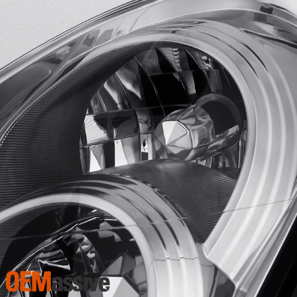 Juego de pares de faros transparentes cromados para sedán de 4 puertas Infiniti G35 05-06 Foto 3 de 4