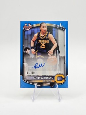 Aliyahna Morris 2025-26 Bowman Prospect Auto Blue Border SP #/150 #PA-AM
