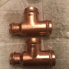 Lot Of 2 Viega Copper Press Fitting Reducing Tee 2" x 1 1/2”x 2"