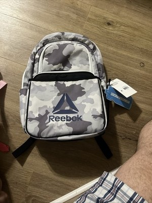 Reebok Riley Backpack With Lunch Box Book Bag NWT Zippered Dark Heather Grey