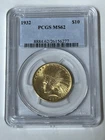 1932 Indian Head $10 Gold Coin PCGS MS62
