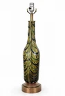 Vintage Archimede Seguso Murano Glass Lamp Italian Venetian Art Glass Swirl 28”