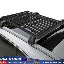 63 Aluminum Platform Flat Roof Rack Universal Cargo Carrier 600lbs Load