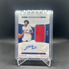 2022-23 National Treasures BRANDON INGRAM GAME WORN Patch Auto /75 