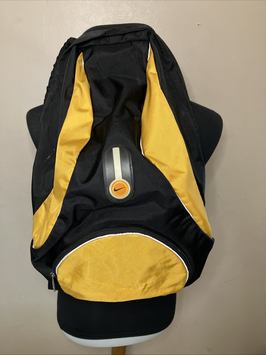 KT様購入予定90'sナイキNikeバックパックテック系USAアメリカ Vintage 90s Nike Backpack S9-KAN Bag Black & Yellow RARE