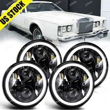 4pcs 5-34 Projector Led Headlights Halo For Oldsmobile 442 98 F85 Cutlass