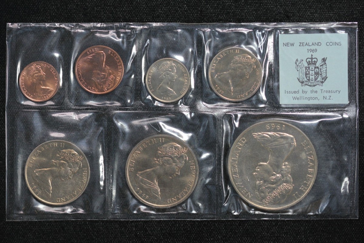 1969 New Zealand Souvenir 7 Coin Set 6G1Z | eBay