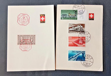 2 Swiss. 1940s comm.   cards                Stock #1049