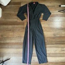 VTG Size 10 - QW Avant Garde Black Utility Jumpsuit Women's Union USA Made #1625