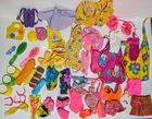 VTG lot Barbie Skipper  beach clothing Tropical Island accessories sunglasses