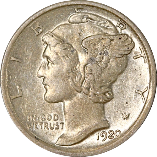 1920-P Mercury Dime — photo from the most recent tracked eBay sale