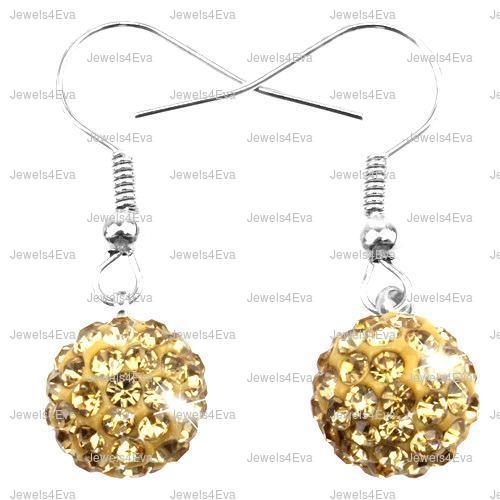 SHAMBALLA DROP EARRING CRYSTAL DISCO BALL 10mm drop Hook earring eBay