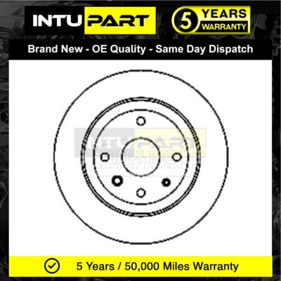 Fits Chevrolet Epica 2008-2010 2.0 D 2.5 IntuPart Rear 1x Brake Disc 96328254