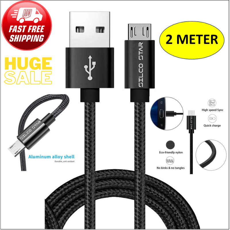 Micro Usb Cable Galaxy Tab A 2016 Charger Cable 2M Micro USB Data