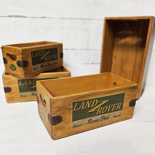 Land Rover Service Vintage Box Wooden Advertising Crate - Picture 2 of 4