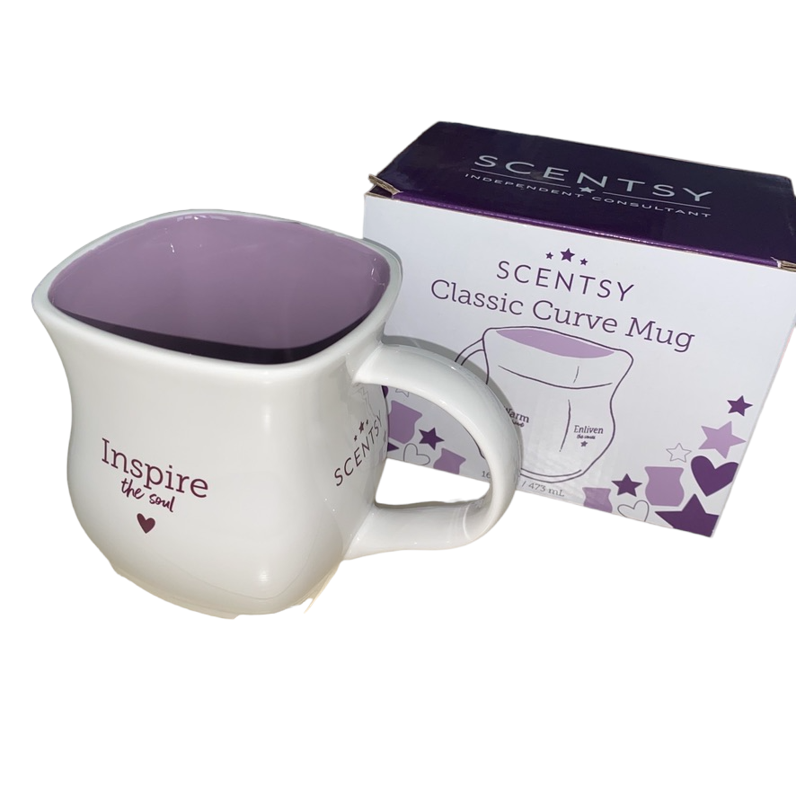 Scentsy Mug Coffee Cup Classic Curve Purple Brand New in Box Consultant GIFT | eBay