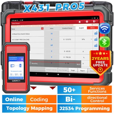 2025 LAUNCH X431 PRO 5 Profi OBD2 Diagnosegerät IMMO ECU Programm Coding DE 