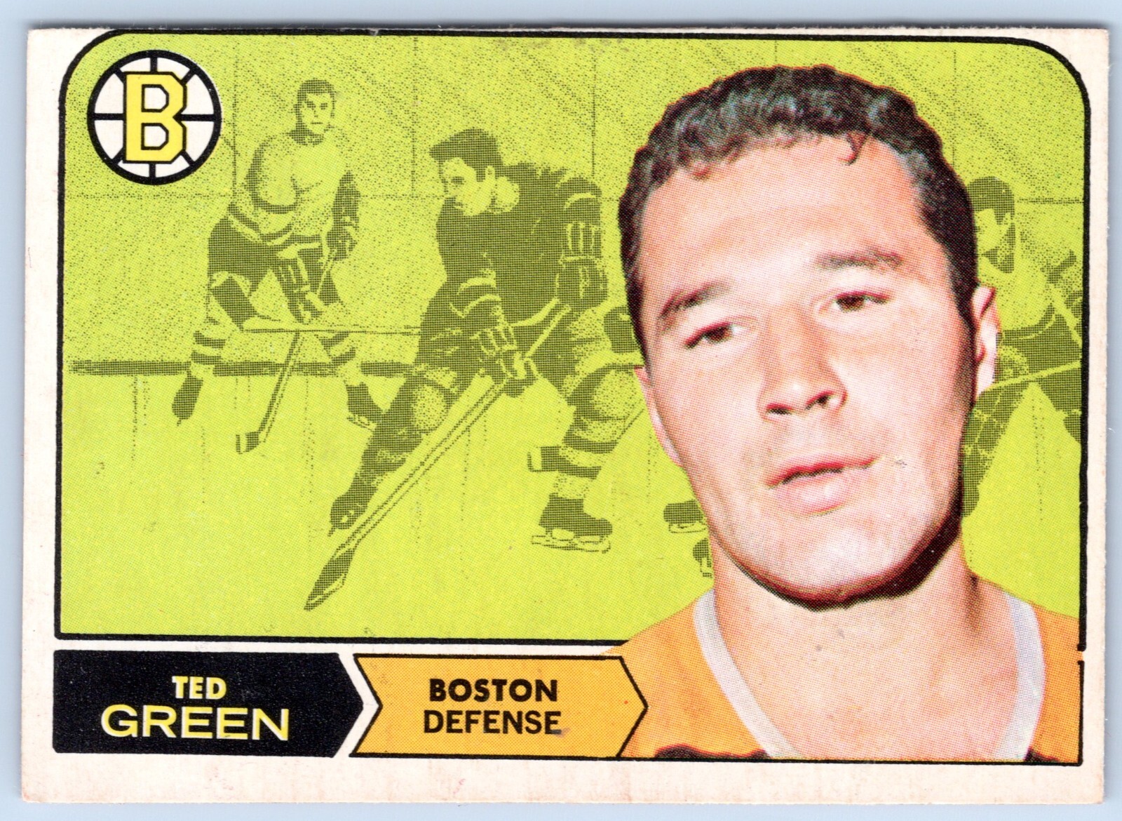 TED GREEN 1968-69 O-PEE-CHEE 68-69 NO 4 VGEX+          39986