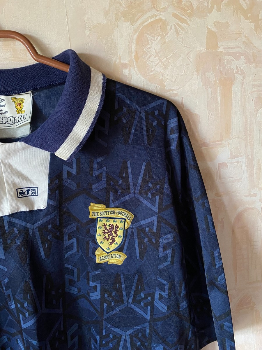 SCOTLAND NATIONAL TEAM 1991/1994 HOME FOOTBALL SHIRT JERSEY