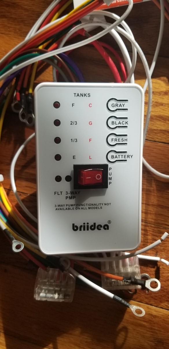 Holding Tank Level Sensor Briidea RV Tank Sensor Monitor Panel - Micro ...