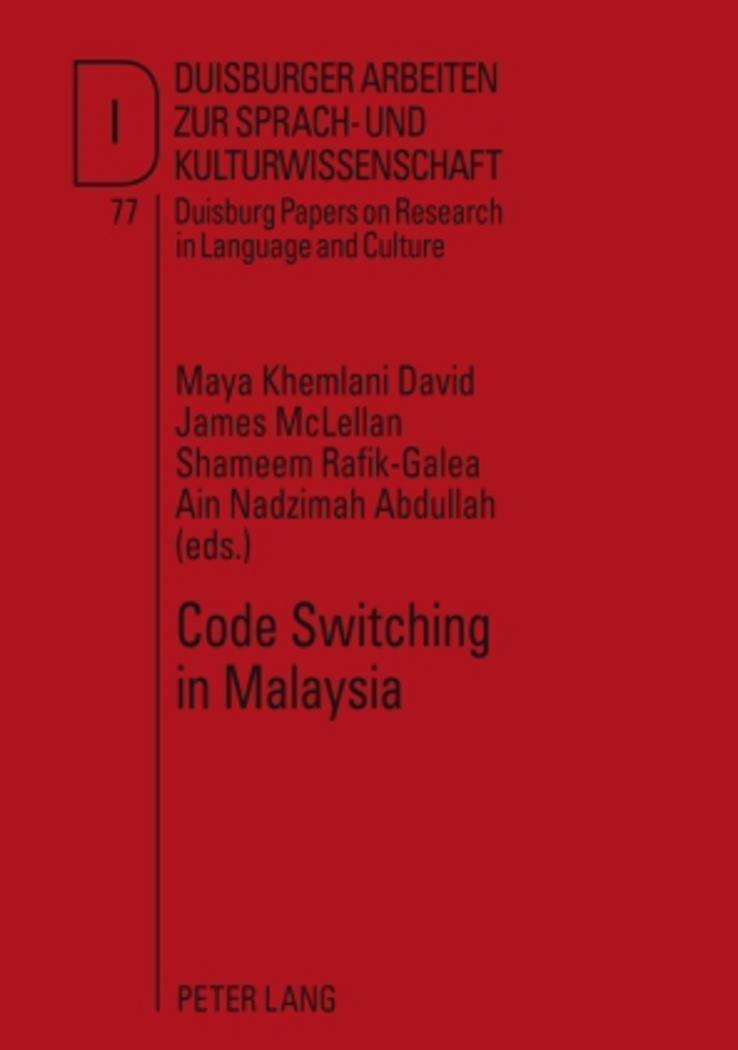 Thumbnail - Maya Khemlani David (u. A.) | Code Switching In Malaysia | Buch |