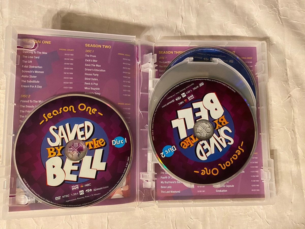 Saved By The Bell Complete Series Season 1,2,3,4 (DVD 10-Disc Box
