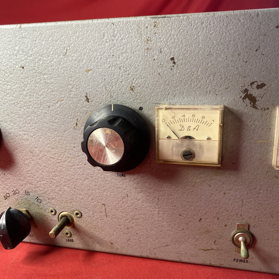 D&A Phantom Linear Tube Amplifier Chassis Untested For Parts No