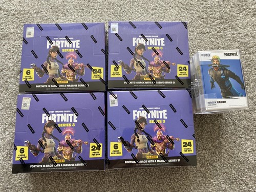 IN HAND 2021 PANINI FORTNITE SERIES 3 TRADING CARD BUNDLE *CRACKED ICE* - Picture 4 of 6